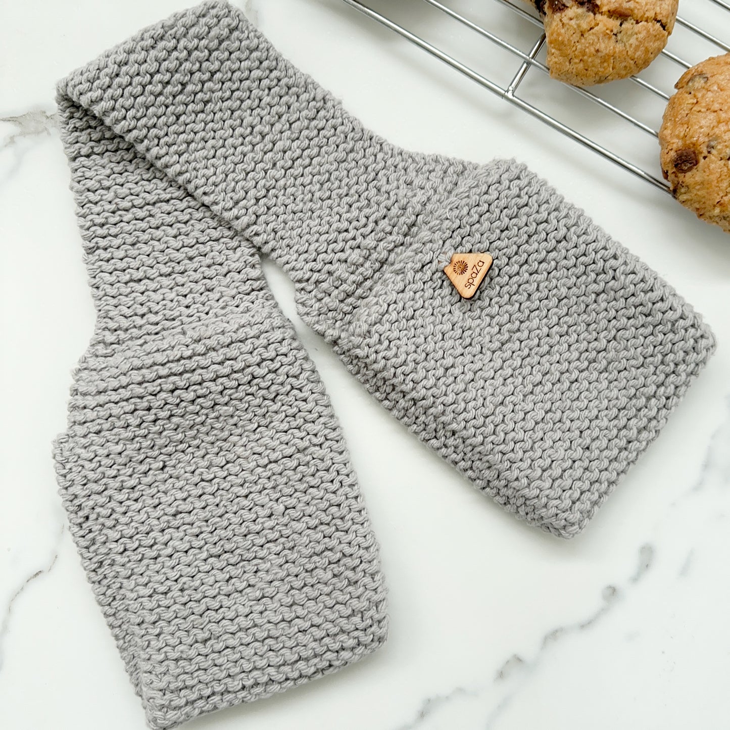 Double Oven Mitts, Hand Knit | Heat Resistance