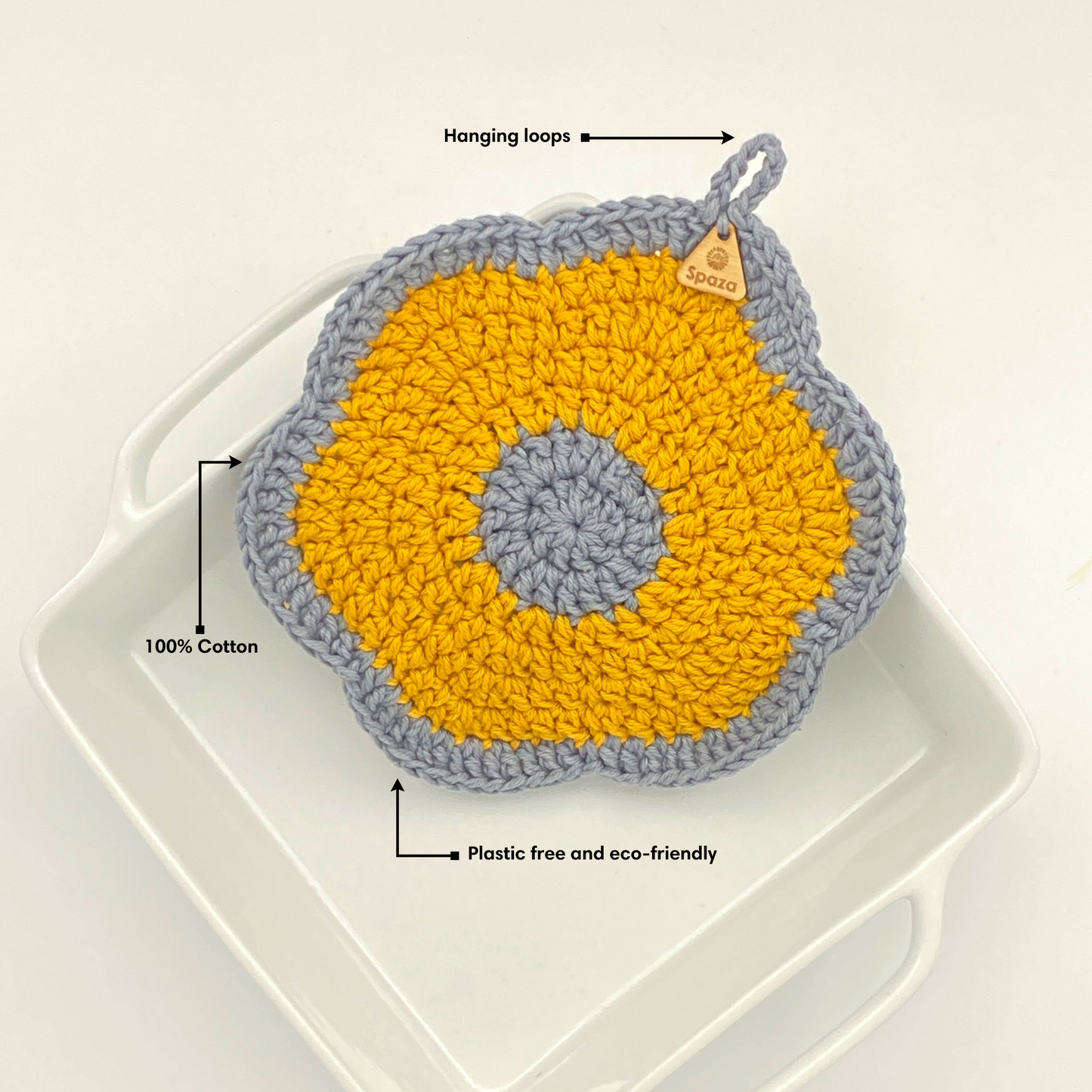 Flower Power Pot Holder Oven Mitt