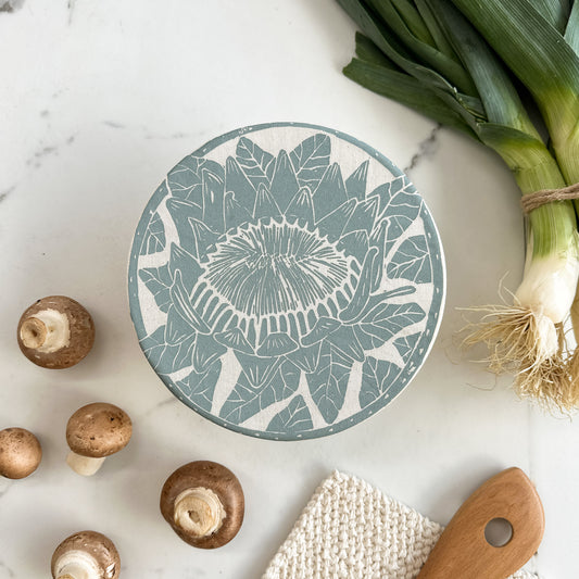 Dish and Bowl Cover Small | Protea Print