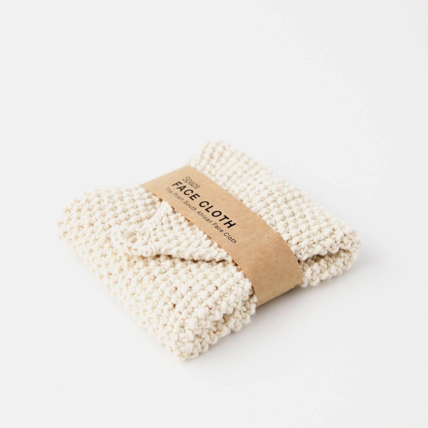 Luxury Hand-Knitted Cotton Face Cloth