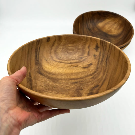 Wooden 12" Salad or Fruit Bowl handmade in Calgary Alberta