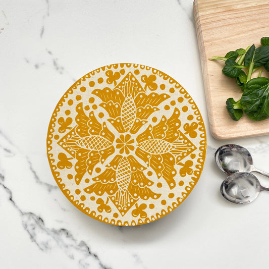 Dish and Bowl Cover Small Madiba Print | handy single portion or leftover