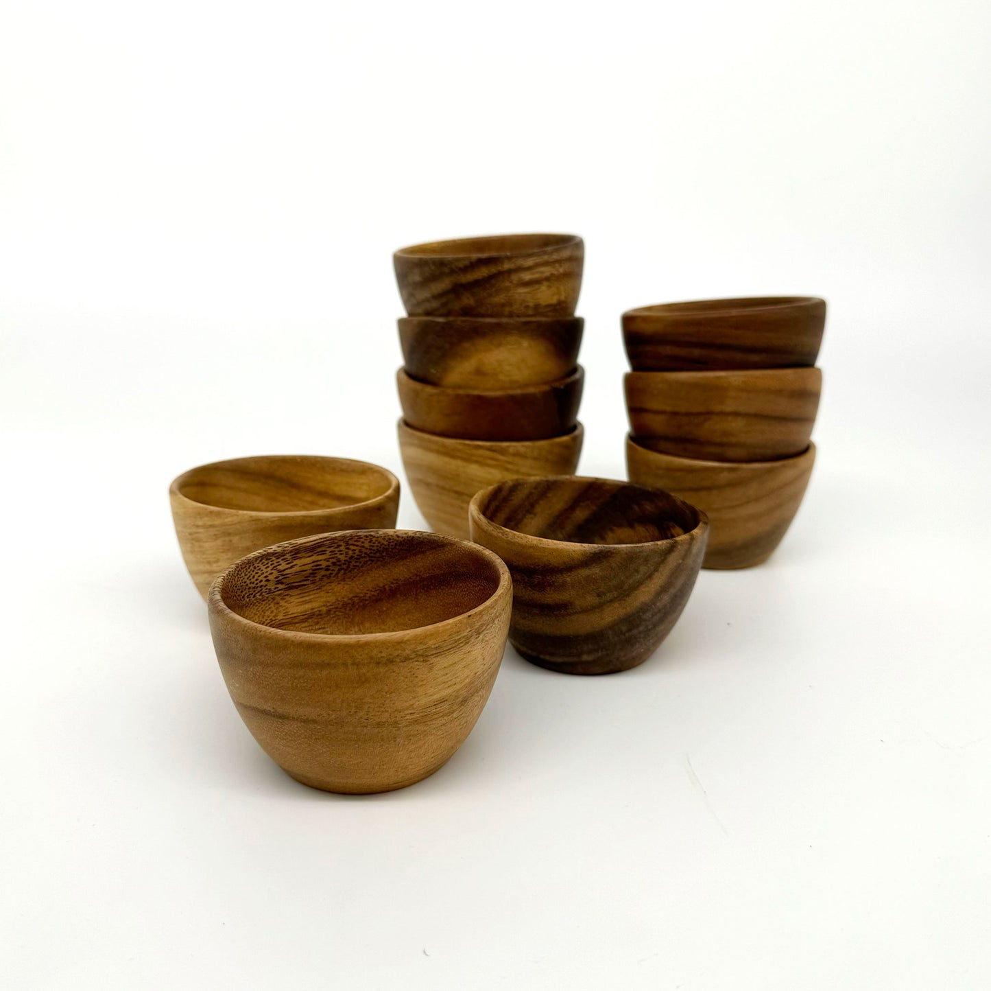 Small Wooden Bowl 2"-3" for dips, spices, deserts fits Tiny Tops