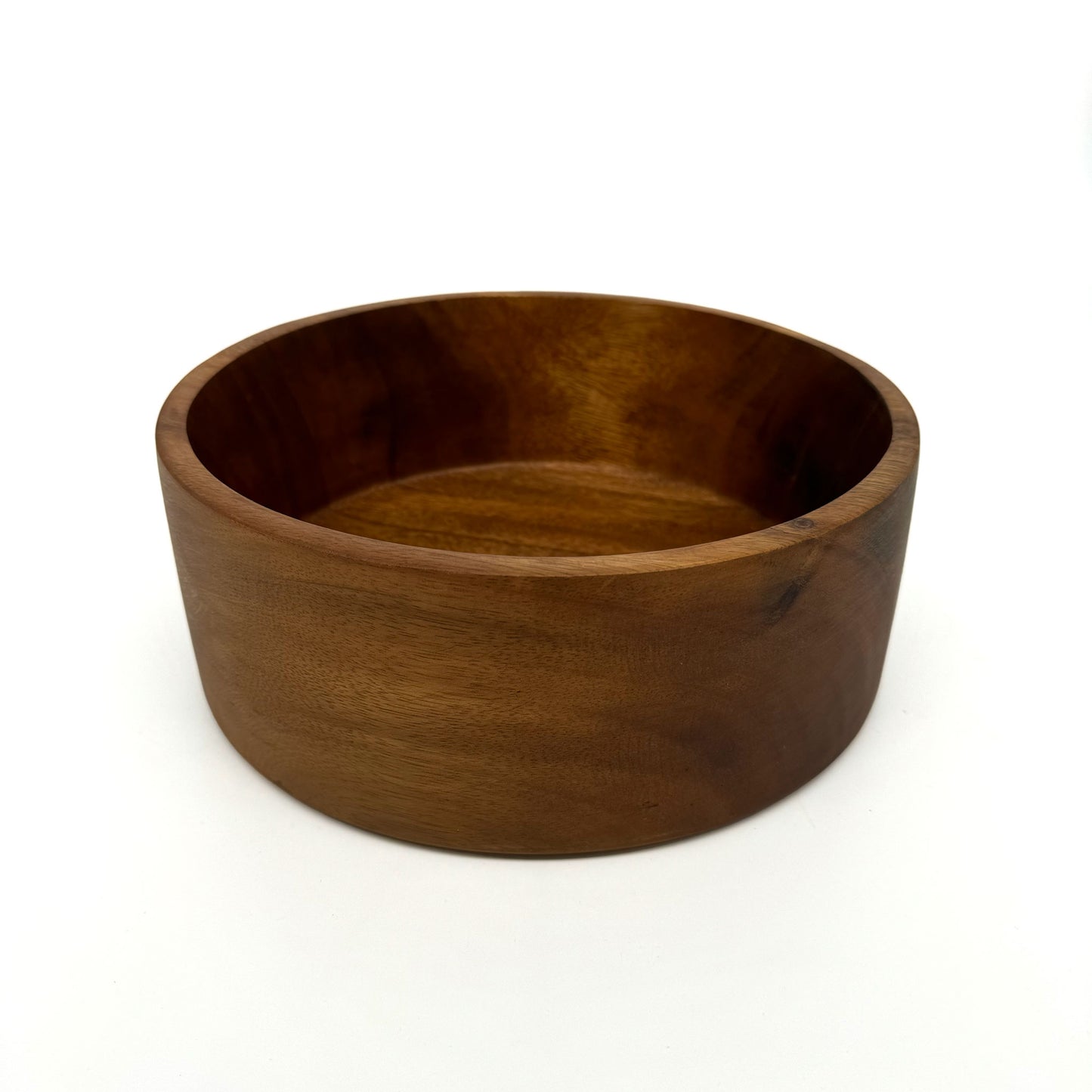 Wooden 10" Salad or Fruit Bowl with Straight Sides handmade in Calgary AB