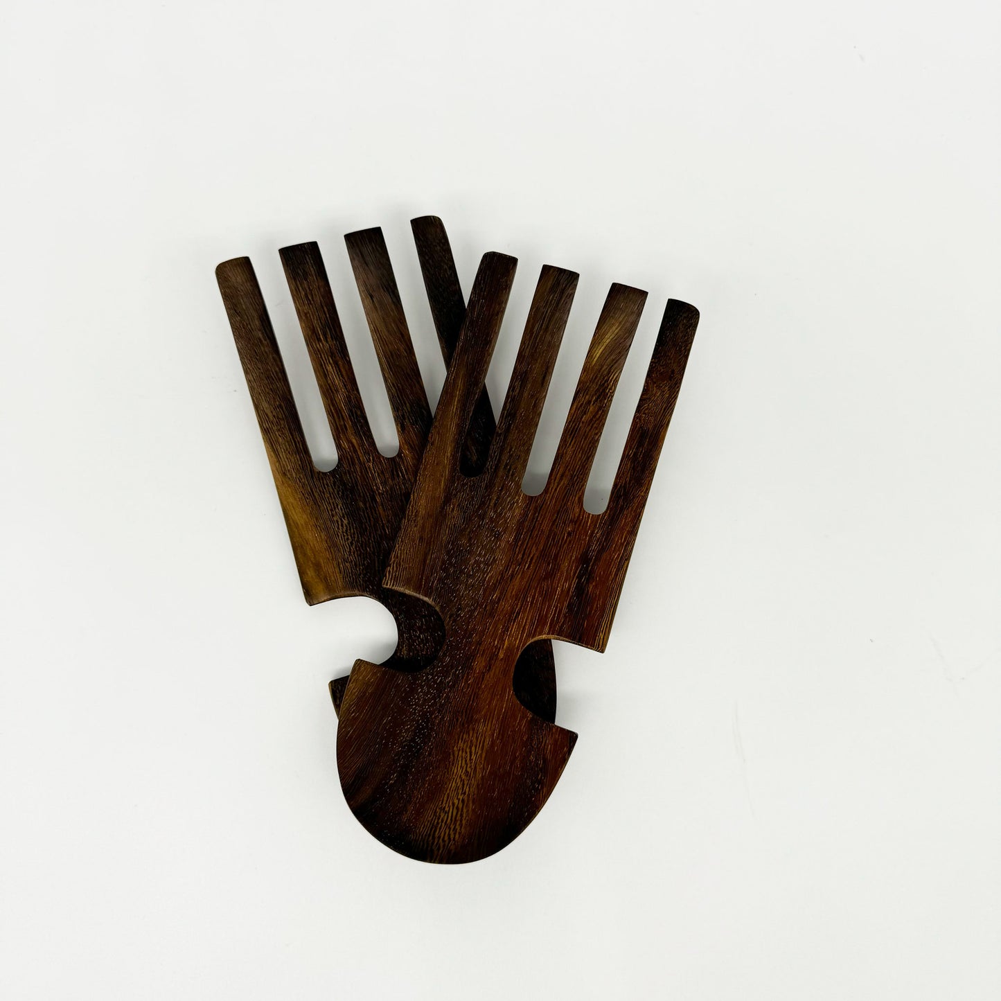 Wood Bear Claw Salad Tosser Set 19cm x 8 cm