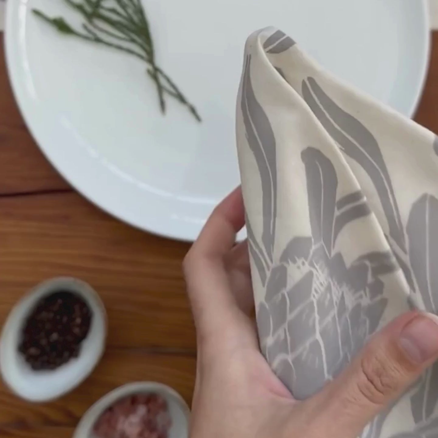 Cotton Table Napkin How to video