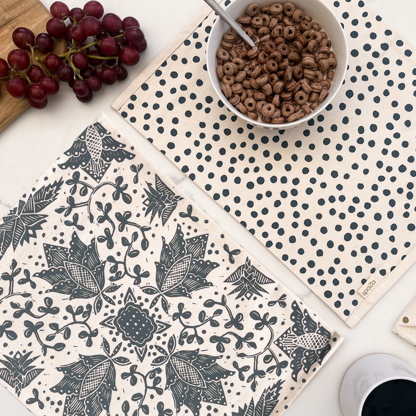 Placemats Reversible Blue | Set of 2 Madiba Print