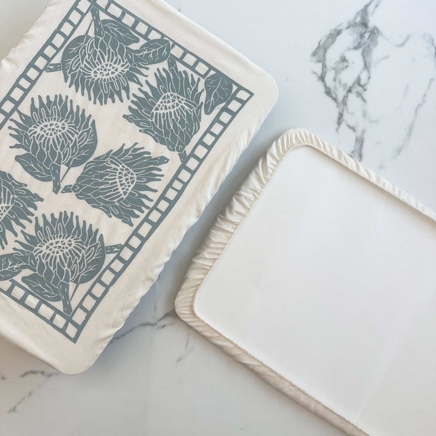 Dish Cover Rectangle Set of 3 | Protea Print