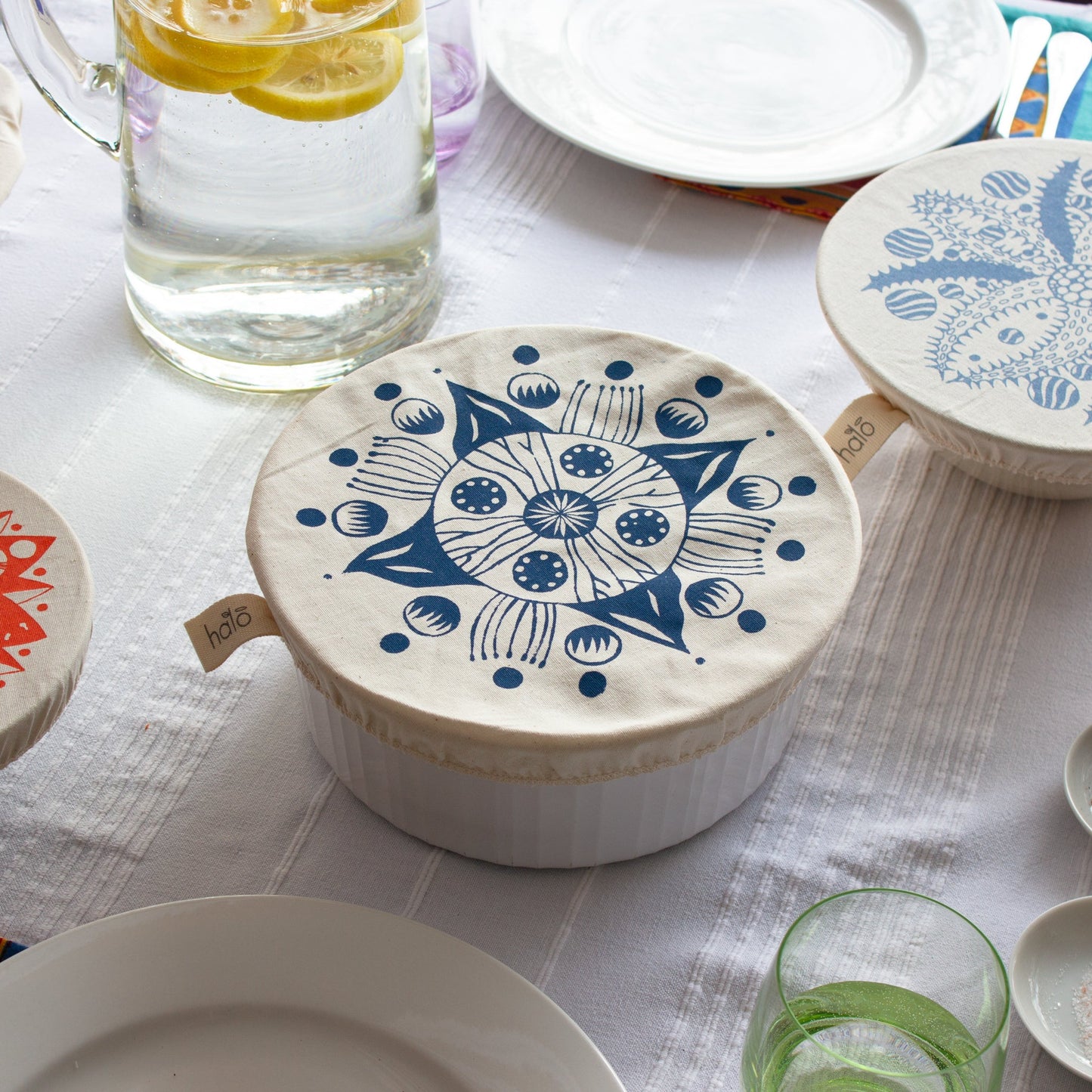 Halo Dish and Bowl Cover Medium Aloe | Kirsten Davidson