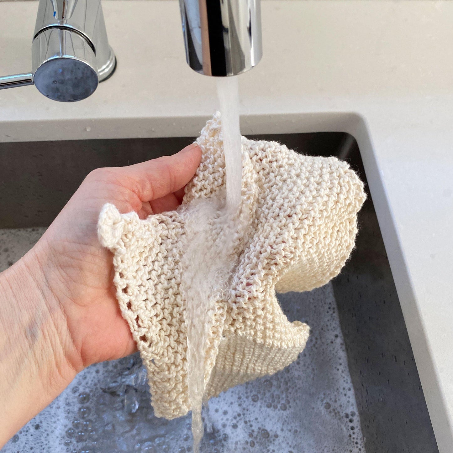 Washing Up Set eco-friendly dishwashing cloth, tawashi and kitchen scrub